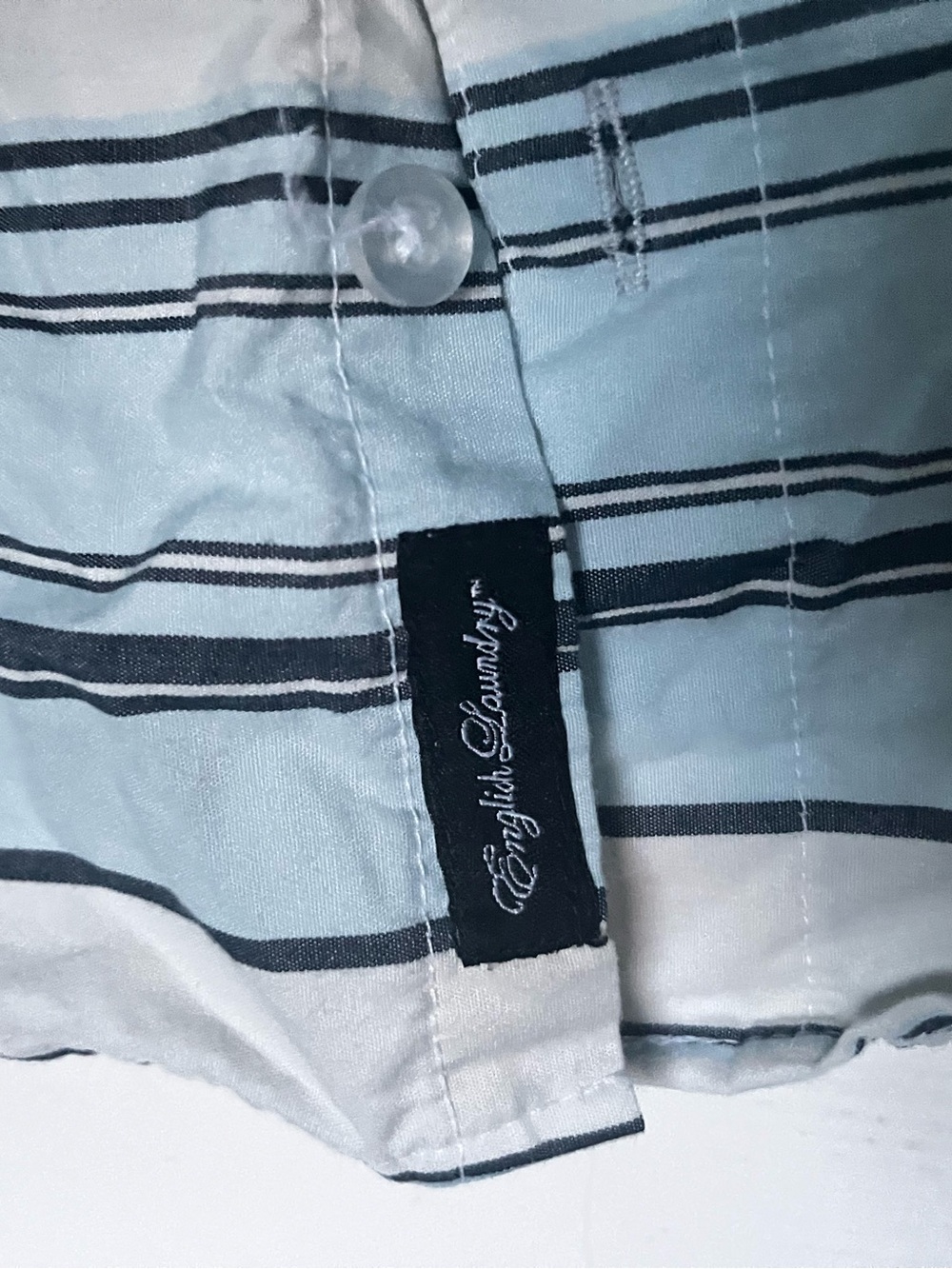 English Laundry button up striped collared t shirt
